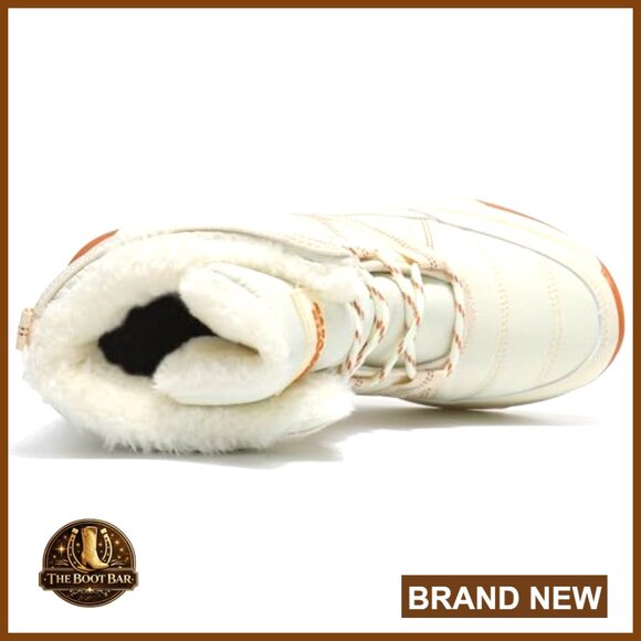 Leather Snow Boots with Faux Fur Trim, Waterproof Winter Ankle Boots - Picture 2 of 6